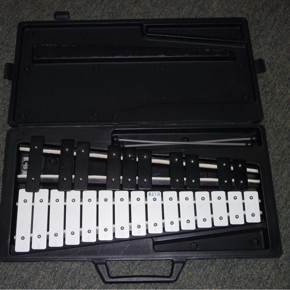 CB 700 xylophone with mallets and black hard case, lightly used